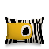 Jina Abstract Reversible Indoor/Outdoor Rectangular Pillow