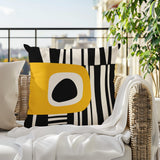 Jina Abstract Reversible Indoor/Outdoor Square Pillow