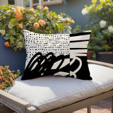 Jofre Abstract Reversible Indoor/Outdoor Square Pillow