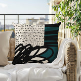 Jofre Abstract Reversible Indoor/Outdoor Square Pillow
