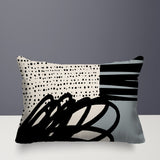 Jofre Abstract Reversible Indoor/Outdoor Rectangle Pillow