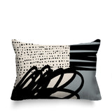 Jofre Abstract Reversible Indoor/Outdoor Rectangle Pillow