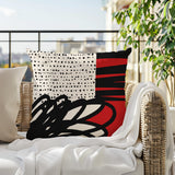 Jofre Abstract Reversible Indoor/Outdoor Square Pillow