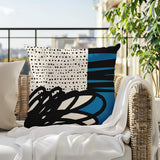 Jofre Abstract Reversible Indoor/Outdoor Square Pillow