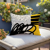 Jofre Abstract Reversible Indoor/Outdoor Square Pillow