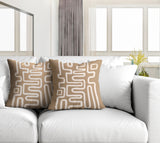 Joni Abstract Reversible Indoor/Outdoor Square Pillow