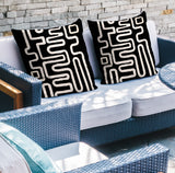 Joni Abstract Reversible Indoor/Outdoor Square Pillow
