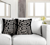 Joni Abstract Reversible Indoor/Outdoor Square Pillow