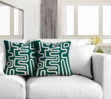 Joni Abstract Reversible Indoor/Outdoor Square Pillow