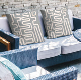 Joni Abstract Reversible Indoor/Outdoor Square Pillow