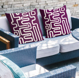 Joni Abstract Reversible Indoor/Outdoor Square Pillow