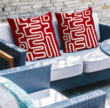 Joni Abstract Reversible Indoor/Outdoor Square Pillow