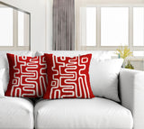 Joni Abstract Reversible Indoor/Outdoor Square Pillow