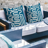 Joni Abstract Reversible Indoor/Outdoor Square Pillow