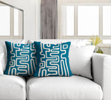 Joni Abstract Reversible Indoor/Outdoor Square Pillow