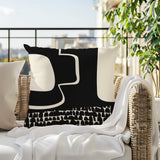 Jovi Abstract Reversible Indoor/Outdoor Square Pillow