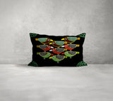 PolyTwill Bird Lumbar Indoor/Outdoor Throw Pillow