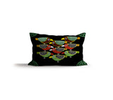 PolyTwill Bird Lumbar Indoor/Outdoor Throw Pillow