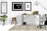 Juga low pile chair mat in Beige