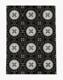 Juga low pile chair mat in Black