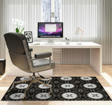 Juga low pile chair mat in Black