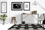 Juga low pile chair mat in Black