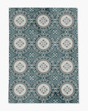 Juga low pile chair mat in Emerald