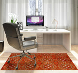 Juga low pile chair mat in Red