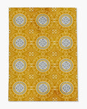 Juga low pile chair mat in Yellow