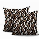 Jules Zebra Print Indoor/Outdoor Reversible Square Pillow