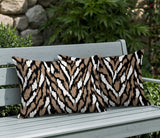 Jules Zebra Print Indoor/Outdoor Reversible Rectangular Pillow