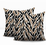 Jules Zebra Print Indoor/Outdoor Reversible Square Pillow