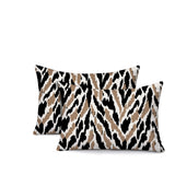 Jules Zebra Print Indoor/Outdoor Reversible Rectangular Pillow