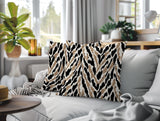 Jules Zebra Print Indoor/Outdoor Reversible Square Pillow