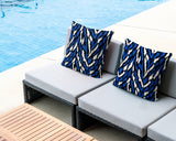 Jules Zebra Print Indoor/Outdoor Reversible Square Pillow