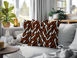 Jules Zebra Print Indoor/Outdoor Reversible Square Pillow