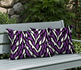 Jules Zebra Print Indoor/Outdoor Reversible Rectangular Pillow