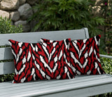 Jules Zebra Print Indoor/Outdoor Reversible Rectangular Pillow