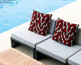Jules Zebra Print Indoor/Outdoor Reversible Square Pillow