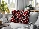 Jules Zebra Print Indoor/Outdoor Reversible Square Pillow