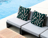 Jules Zebra Print Indoor/Outdoor Reversible Square Pillow