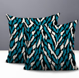 Jules Zebra Print Indoor/Outdoor Reversible Square Pillow