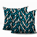 Jules Zebra Print Indoor/Outdoor Reversible Square Pillow