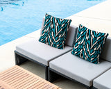 Jules Zebra Print Indoor/Outdoor Reversible Square Pillow