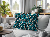 Jules Zebra Print Indoor/Outdoor Reversible Square Pillow