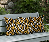 Jules Zebra Print Indoor/Outdoor Reversible Rectangular Pillow