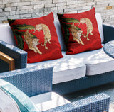 Jumba Animal Reversible Indoor/Outdoor Square Pillow