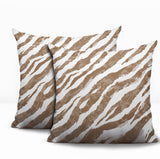 Juno Zebra Print Indoor/Outdoor Reversible Square Pillow