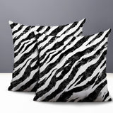 Juno Zebra Print Indoor/Outdoor Reversible Square Pillow