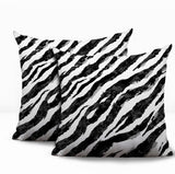 Juno Zebra Print Indoor/Outdoor Reversible Square Pillow